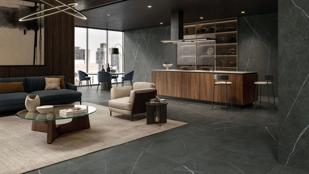 METROPOLIS IMPERIAL BLACK (МЕТРОПОЛИС ИМПЕРИАЛ БЛЭК) МАКСИ ФОРМАТ 2780*1200 керамогранит, натуральный