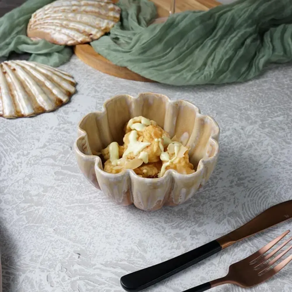 Салатник 450 мл d 14 см h7 см емкость для закусок Pearl Shell Frutti di Mare P.L. [6]