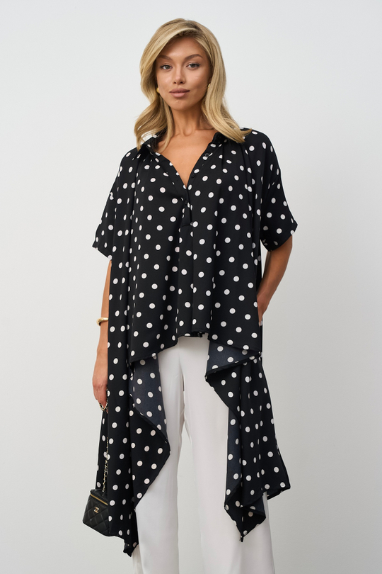 Блуза POLKA DOT удлиненная