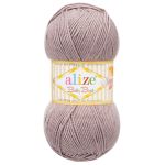 Пряжа Alize (Ализе) Baby Best / уп.5 мот. по 100 г, 240м, 142 серая роза