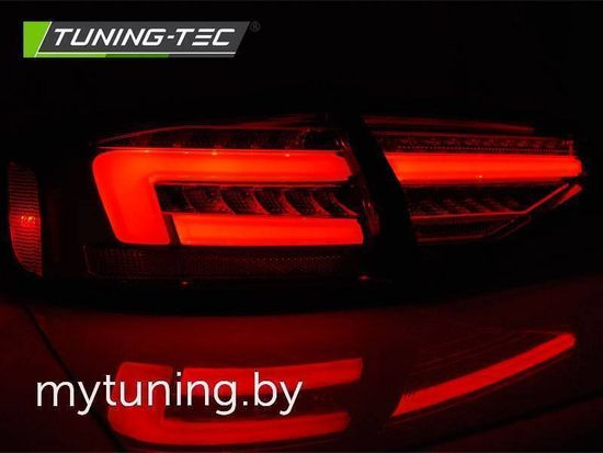 Задние фонари LED BAR TAIL LIGHTS RED SMOKE SEQ для AUDI A4 B8 12-15 СЕДАН OEM BULB