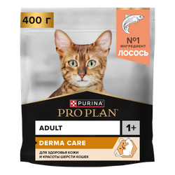Сухой корм PURINA Pro Plan для поддержания красоты, шерсти и здоровья кожи, с лососем