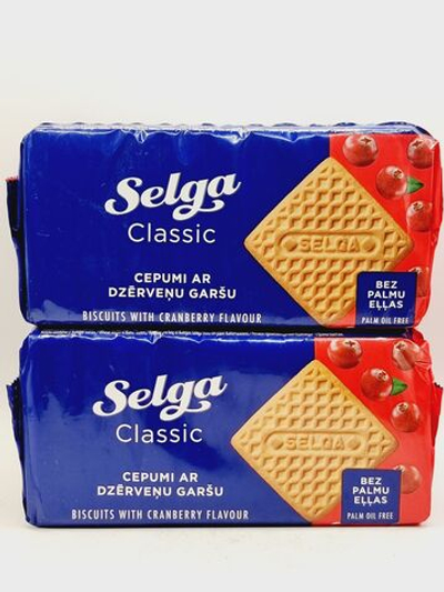 Печенье Selga с клюквенным вкусом (2 шт. по 180 г) 360 г (из Эстонии)