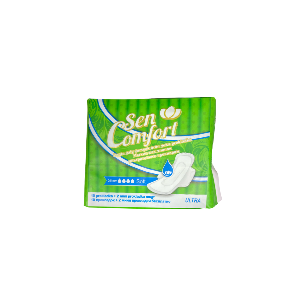 Прокладки ультратонкие Sen Comfort 290мм Soft 10+2шт