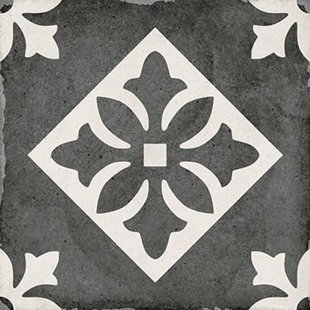 Equipe Art Nouveau Padua Black 20x20