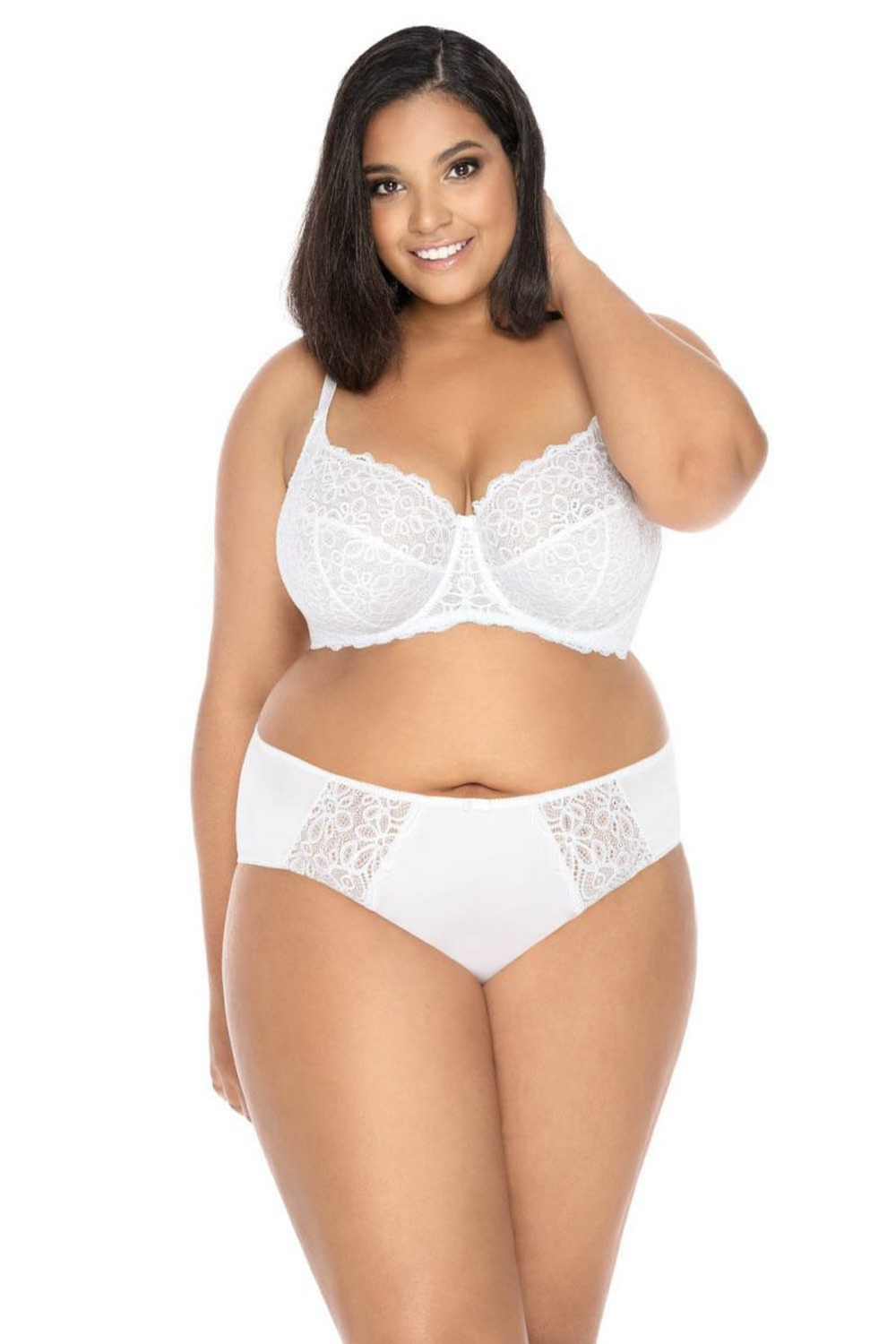 Трусы-слип Jackie с цветочным кружевом (Размер: 36) (Цвет: белый)