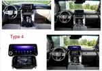 Магнитола для Toyota Land Cruiser 300 (экран климата снизу) - Kuberg KP-T1218 монитор 12.3" в стиле "LX600", Android 10, Быстрая, CarPlay, 4G SIM-слот, сенсорная ЖК-панель климата в комплекте