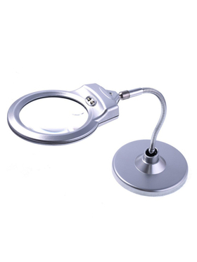 Лупа настольная с подсветкой 90мм,21мм (2LED) MG-4B-5 Magnifier