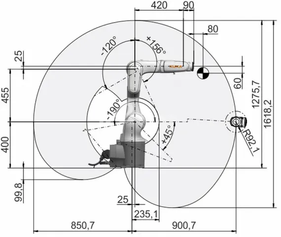 Промышленный робот KUKA KR AGILUS, KR 6 R900-2 HO
