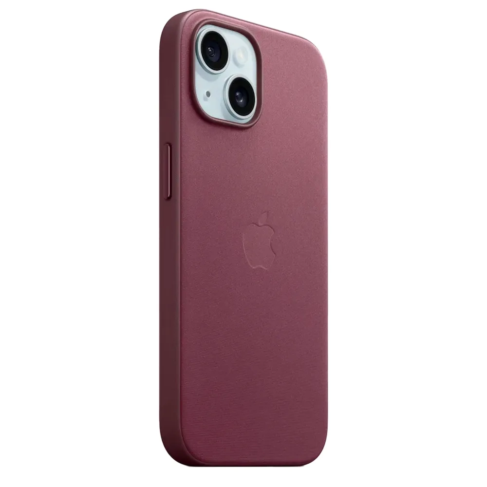 Тканевый чехол с поддержкой MagSafe Apple FineWoven Case для iPhone 15 Plus, Mulberry (Красная шелковица)