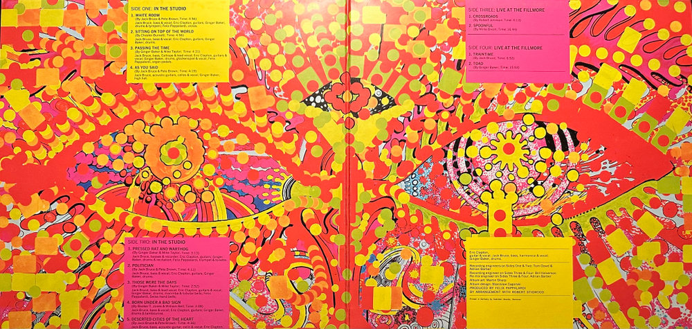 Cream - Wheels Of Fire 2LP (Германия 1972г.)