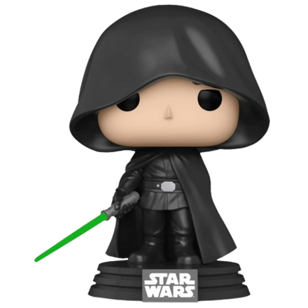 Фигурка Funko POP! Bobble Star Wars Mandalorian Luke Skywalker Hooded (светится в темноте) (Exc)