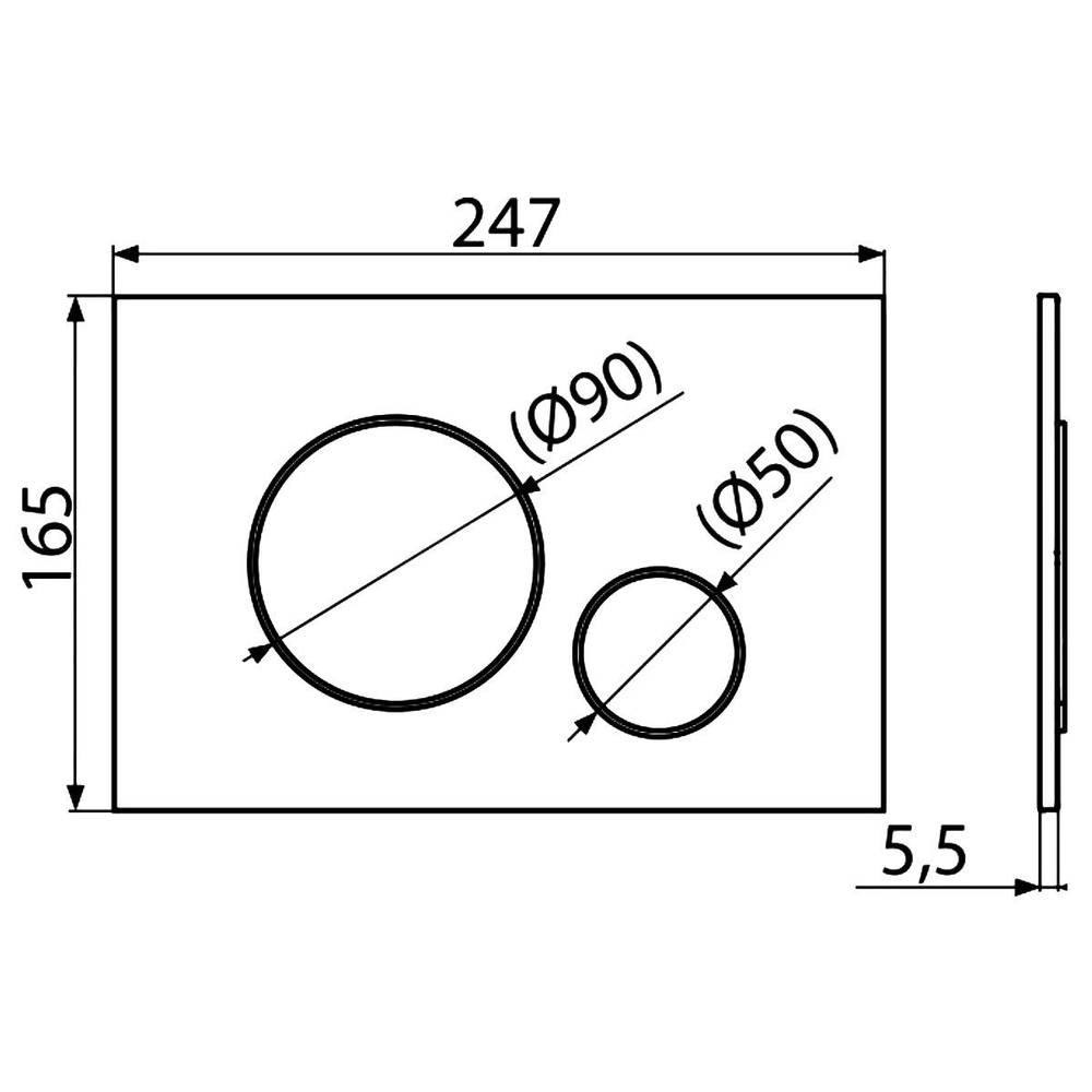 Инсталляция ALCA PLAST AM101/1120+М670 4 в 1 кнопка белая