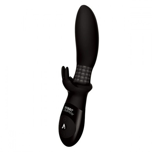 Черный анальный вибратор The Rabbit Company Beaded Bacldoor Rabbit TRC-010BLK