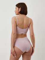 Эко-бюстгальтер в мелкий рубчик Eco-wear (Размер: XL) (Цвет: бирюзовый)