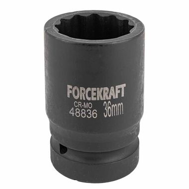 Головка ударная 1'', 36мм (12гр.) FORCEKRAFT FK-48836