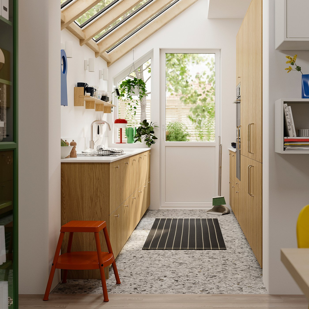 IKEA SINARP  (ИКЕА СИНАРП)  -  Фронтальная панель ящика - дубовый шпон 40х10 см