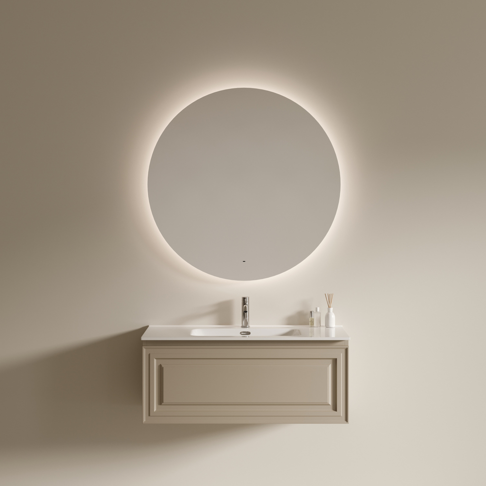 Зеркало для ванной комнаты SANCOS Сфера 2.0 (Сфера (Sfera) 2.0) D1000 led подсветка 2700K/4000K/5000K SF2.1000