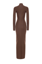 «Sculpting jersey dress» Платье из эластичного трикотажа с разрезом.