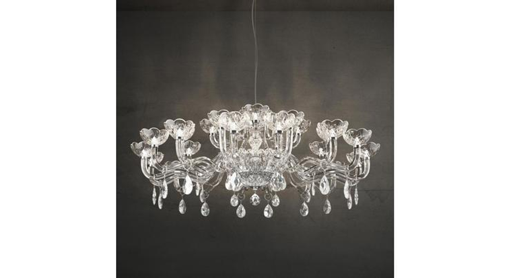 Italamp 428 16+8+4 Transp. NK SW_Elements — Потолочный подвесной светильник OLIVIA
