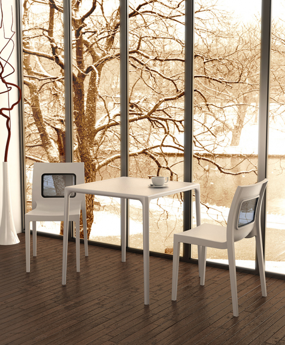 Стол пластиковый Siesta Contract Mango, белый