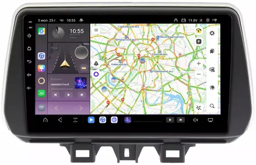 Магнитола для Hyundai Tucson 2018-2021 - Kuberg QLed, Android 13, Быстрейшая, CarPlay, SIM-слот