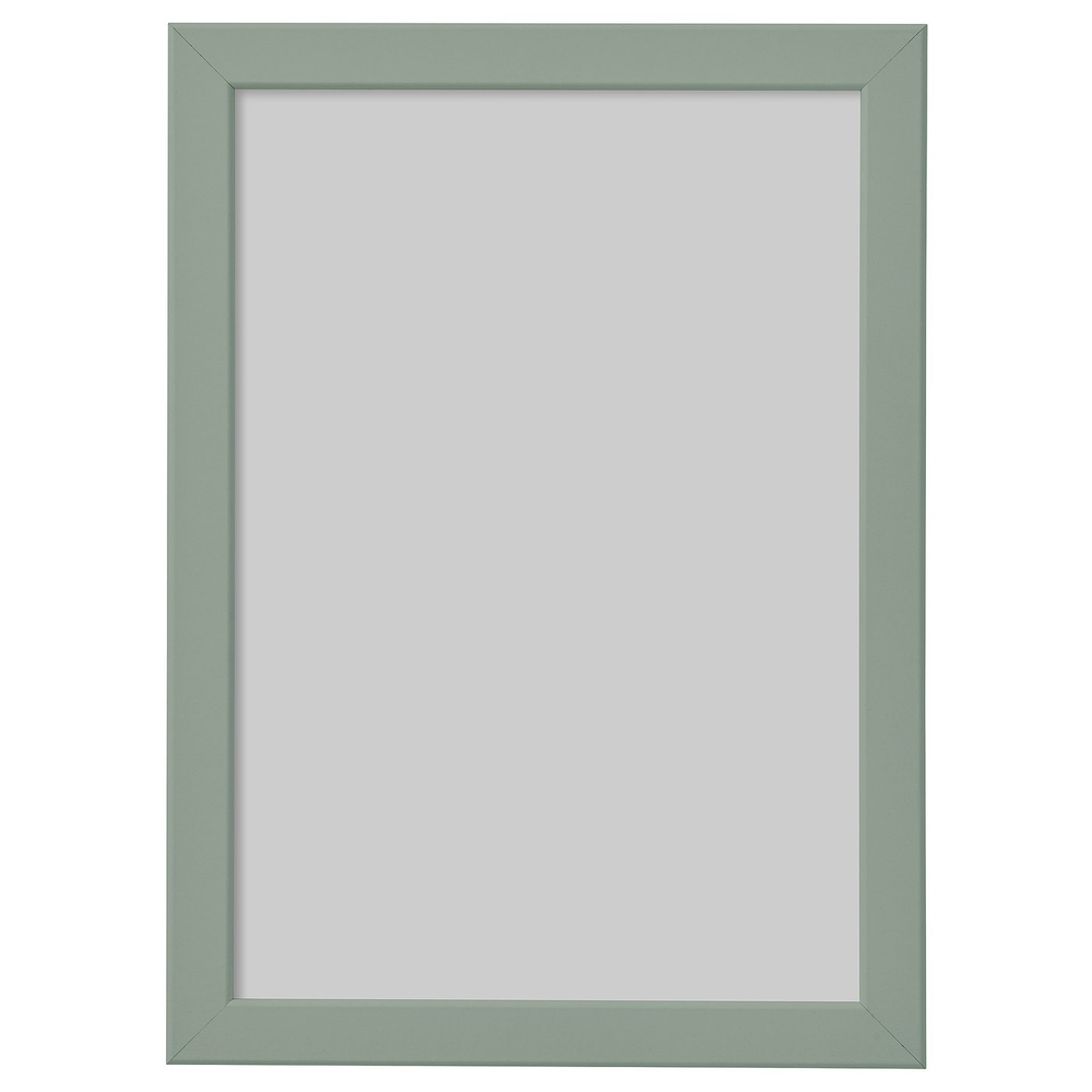 IKEA FISKBO  (ИКЕА ФИСКБО)  -  Рамка - светлый серо-зелёный 21x30 см