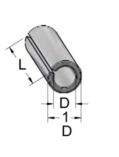 Втулка T100080 переходная с D10 на d8 L25 тип C