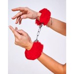 Шикарные наручники с пушистым красным мехом (Be Mine)