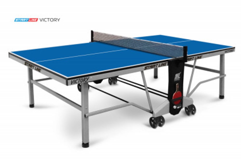 Стол теннисный VICTORY Indoor Зелёный, Синий  для помещений
