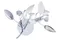 Бра NewRgy 6834/2W CH, 2×40 Вт, хромированное