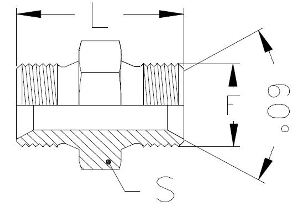 Соединение P BSP 1/2" BSP 1/2"