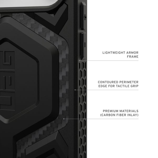 Чехол Uag Monarch Pro Case для iPhone 17 Pro Max, Карбон | Carbon Fiber