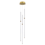 6639/33L HIGHTECH ODL24 225 металл/античная бронза/белые бусы из акрила Подвесной светильник IP 20 LED 33W 3500K 220V MONELLA
