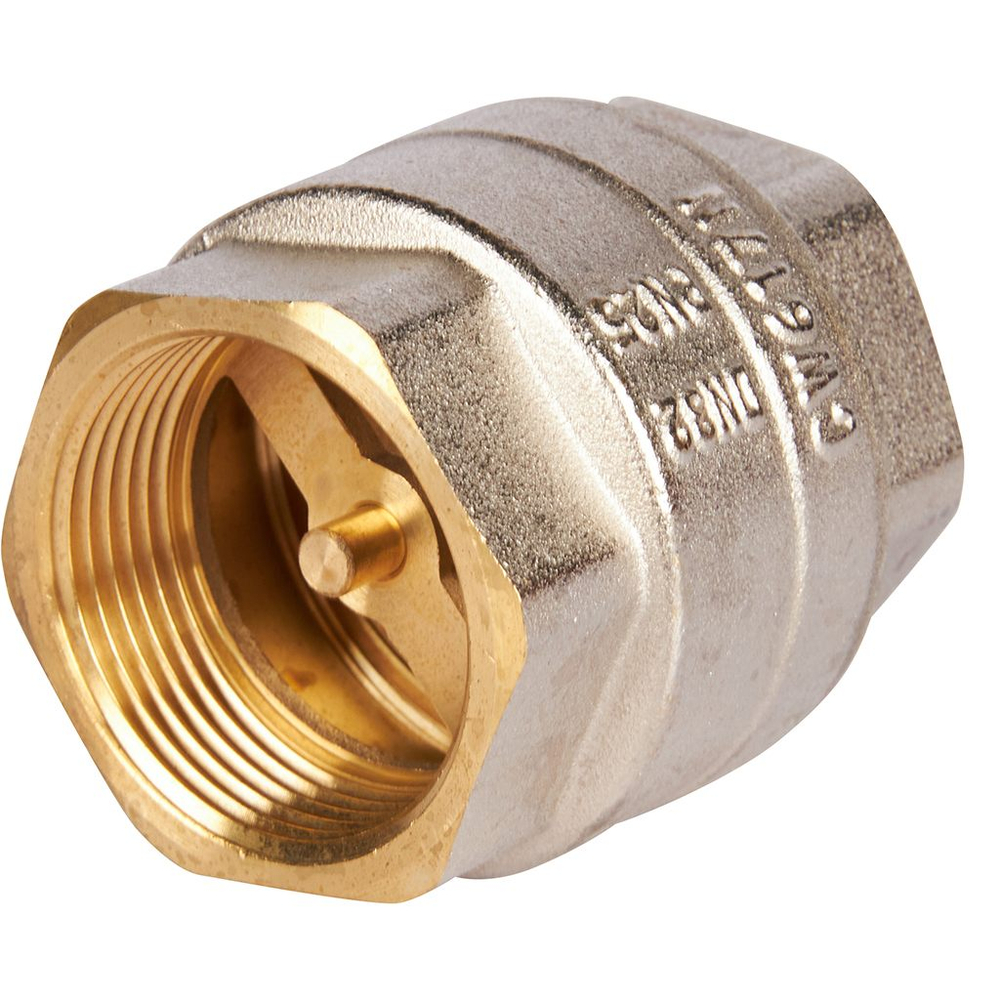 Клапан обратный ROMMER RVC-0001 - 1"1/4 (ВР/ВР, PN25, Tmax 120°C, с металлическим седлом)