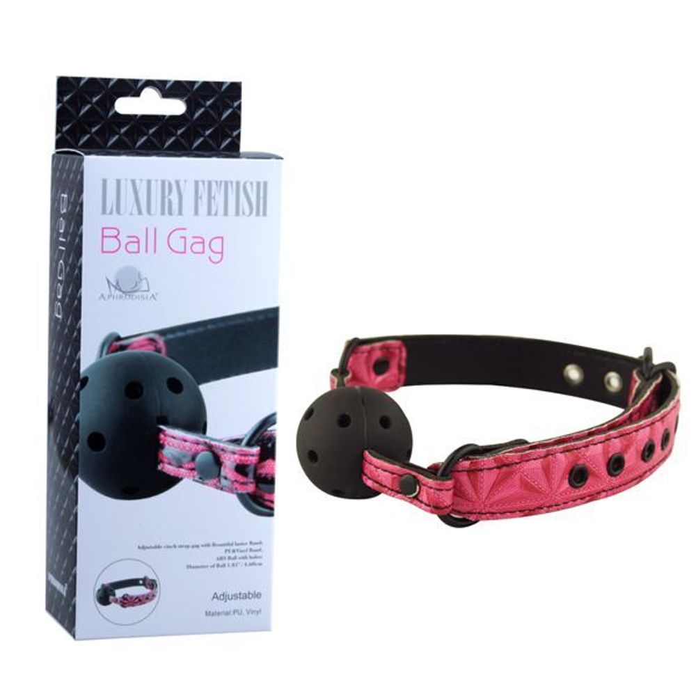 Кляп-шар BALL GAG L 680 мм D 44 мм, цвет розовый