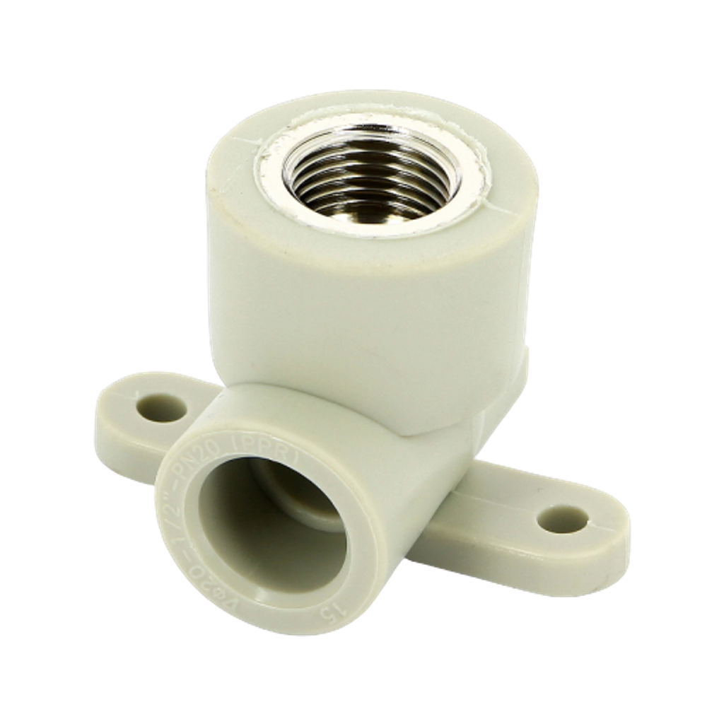 Уголок комбинированный с креплением FV-Plast 20x1/2" внутренняя резьба