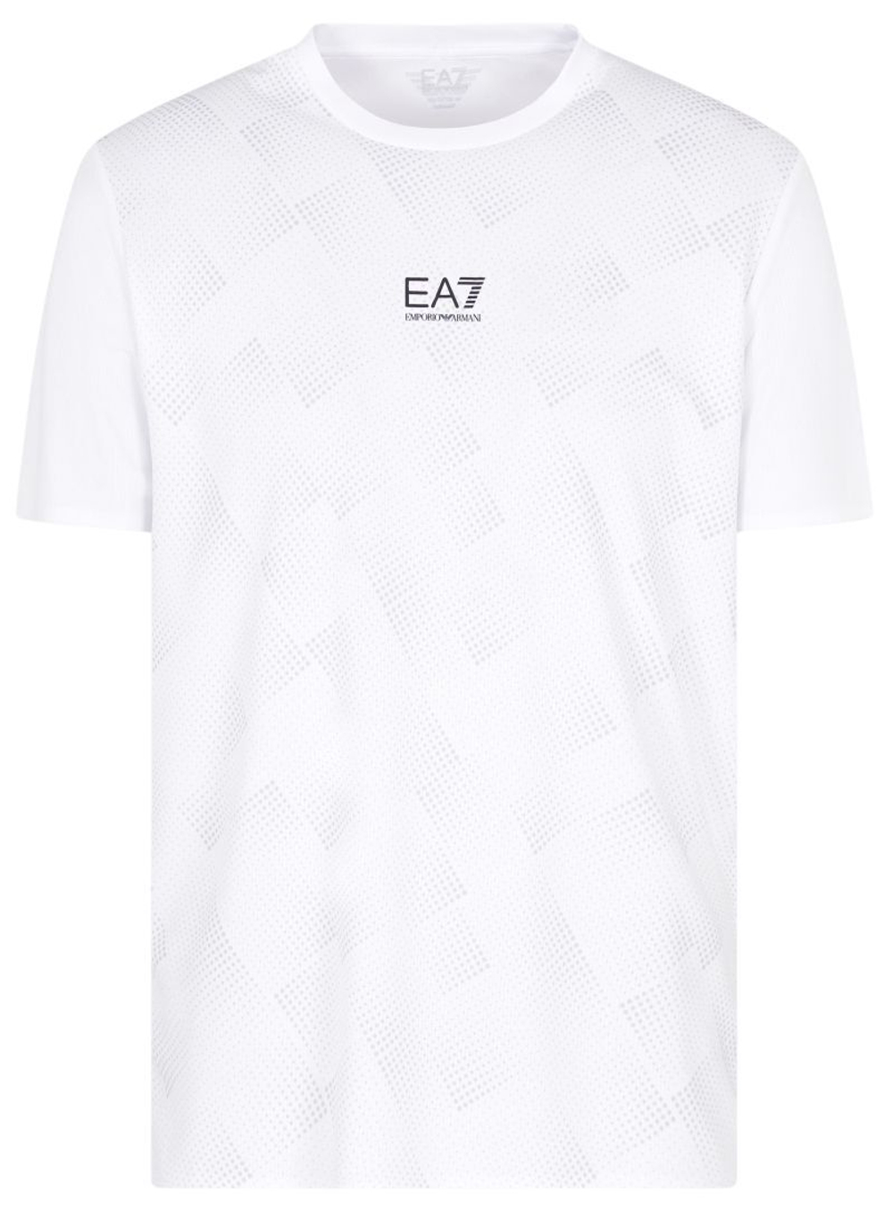 Мужская теннисная футболка EA7 Man Jersey T-Shirt - фантазийный белый