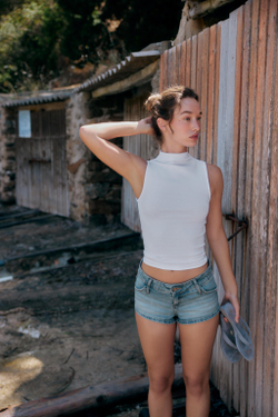 ZARA ТОП БЕЗ РУКАВОВ, БЕЛЫЙ