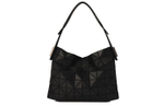 ISSEY MIYAKE Polyvinyl Chloride Resin Baguette Shoulder Bag, Handbag Small Unisex Matte Black