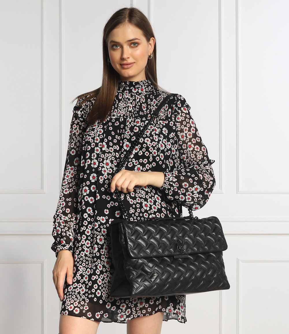 кожаная сумка через плечо kensington Kurt Geiger - черный(7386000109)