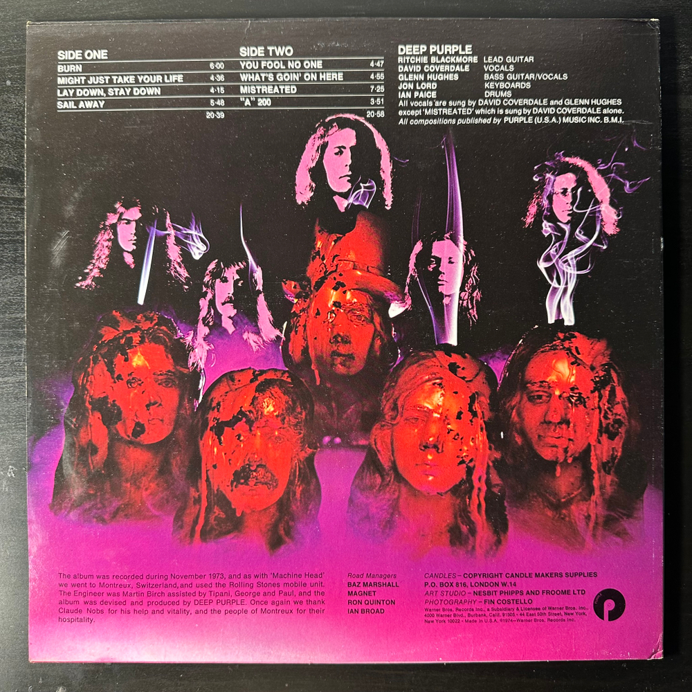 Deep Purple ‎– Burn (США 1974г.)