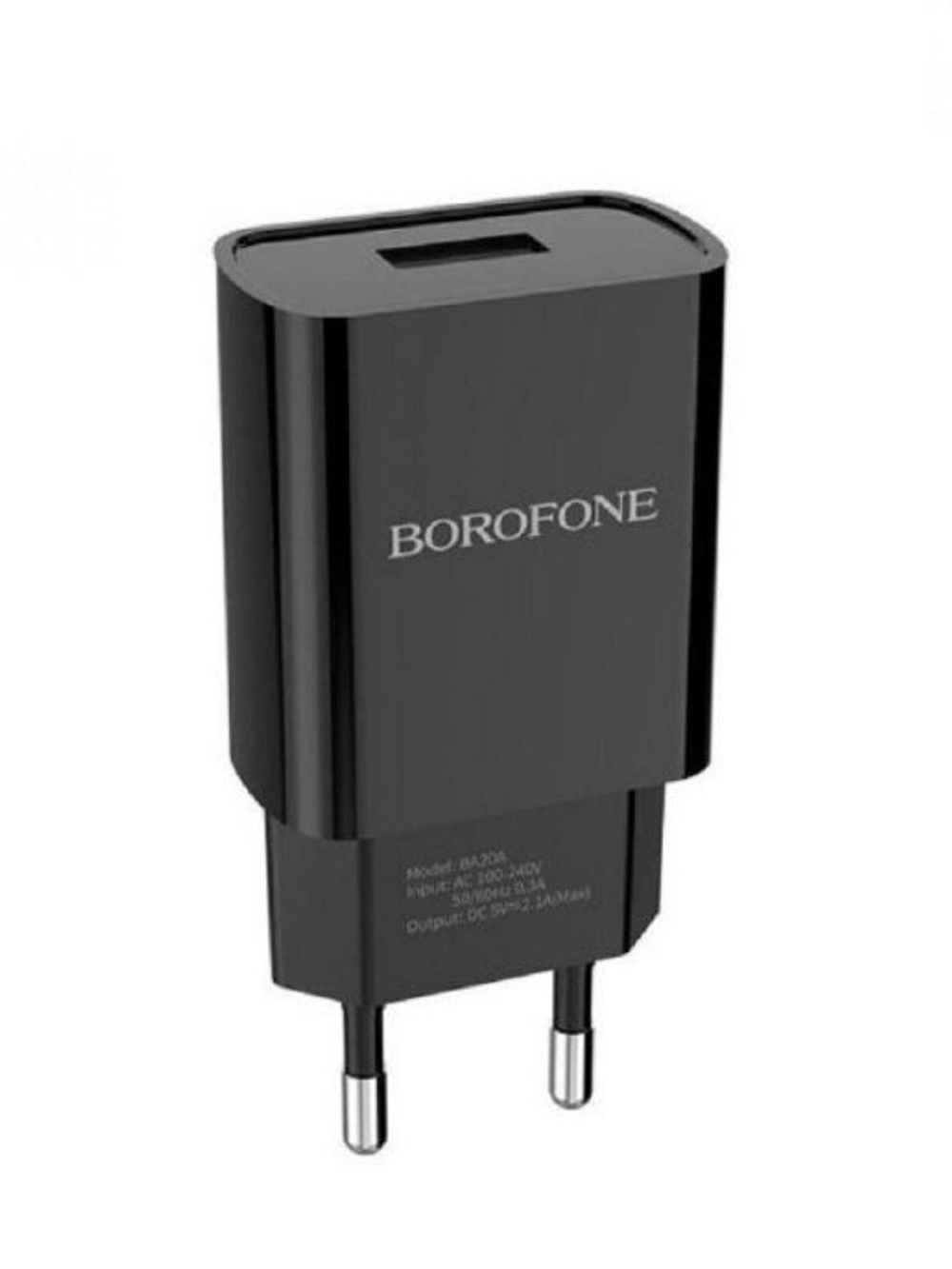 Сетевая зарядка 1-гнездо USB 5-12В 2.1А BOROFONE