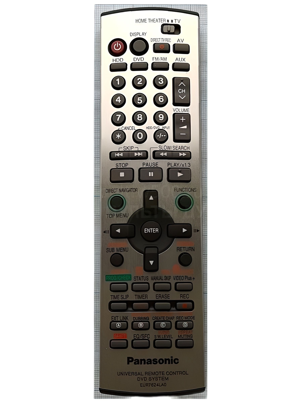 Пульт Panasonic EUR7624LAO ( DVD R HDD театр + осн.кл.TV ) оригинал
