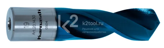 Сверло спиральное Karnasch Ø17х40 мм с покрытием DuraBlue, арт. 20.1430-017