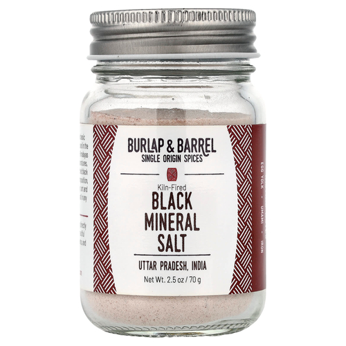 Burlap & Barrel, черная минеральная соль, 70 г (2,5 унции)