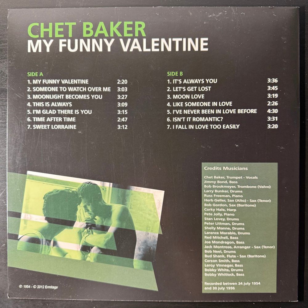Chet Baker ‎– My Funny Valentine (Италия 2012г.)