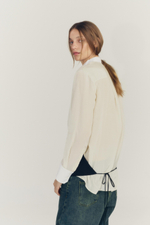 РУБАШКА С КОНТРАСТНОЙ МАНИШКОЙ ZW COLLECTION — ZARA
