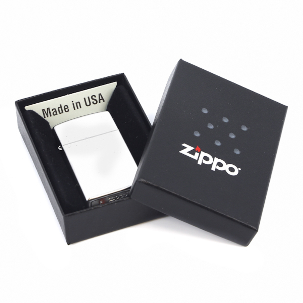 Зажигалка ZIPPO Slim® с покрытием Brushed Chrome ZP- 1600