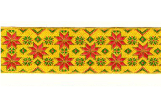 Тесьма жаккард, с3379, рис. 9910, ш. 4,7-5 см